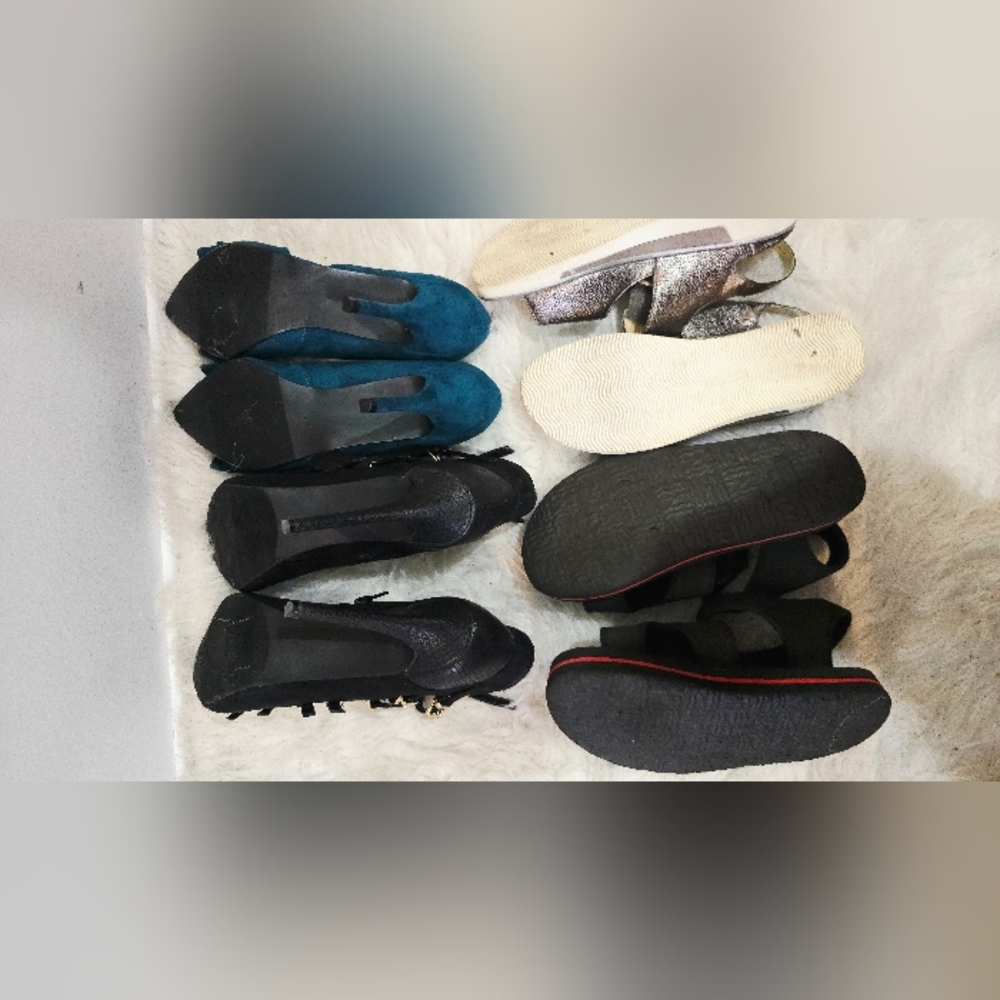 🔥 US Size 10 Bundle of 4 Pairs Women's Shoes - Flats, - Picture 15 of 16